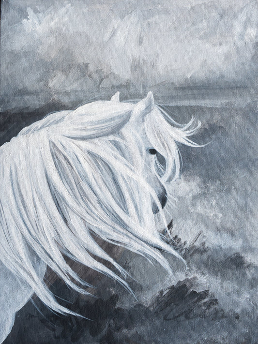 The Lace Mare | Original Acrylic Painting