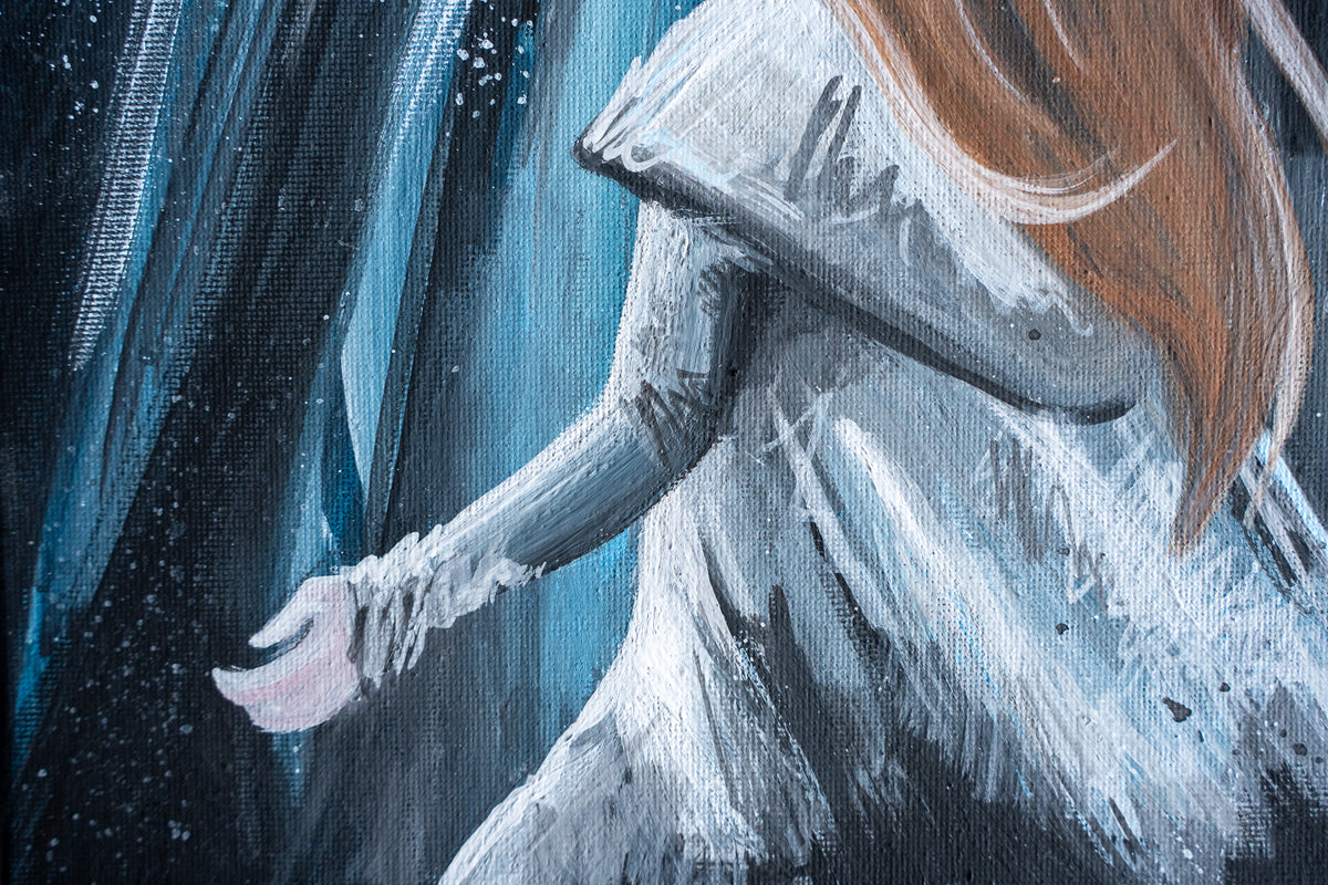 Where the Moon Finds Her | Original Acrylic Painting