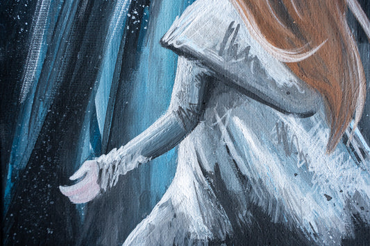 Where the Moon Finds Her | Original Acrylic Painting