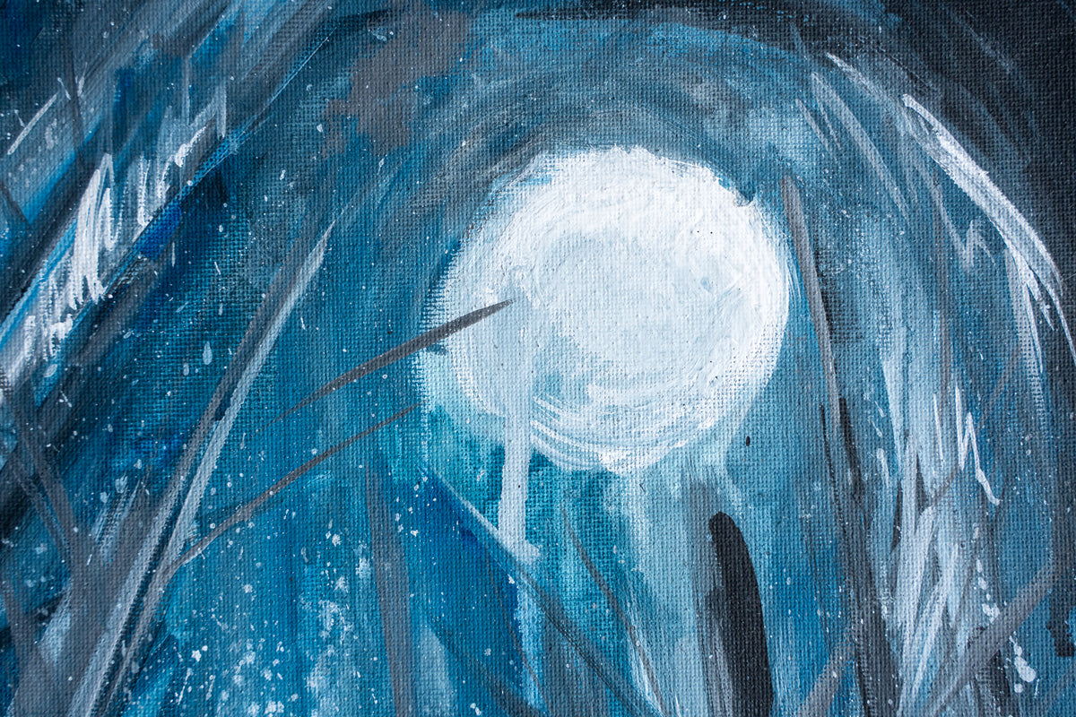 Where the Moon Finds Her | Original Acrylic Painting
