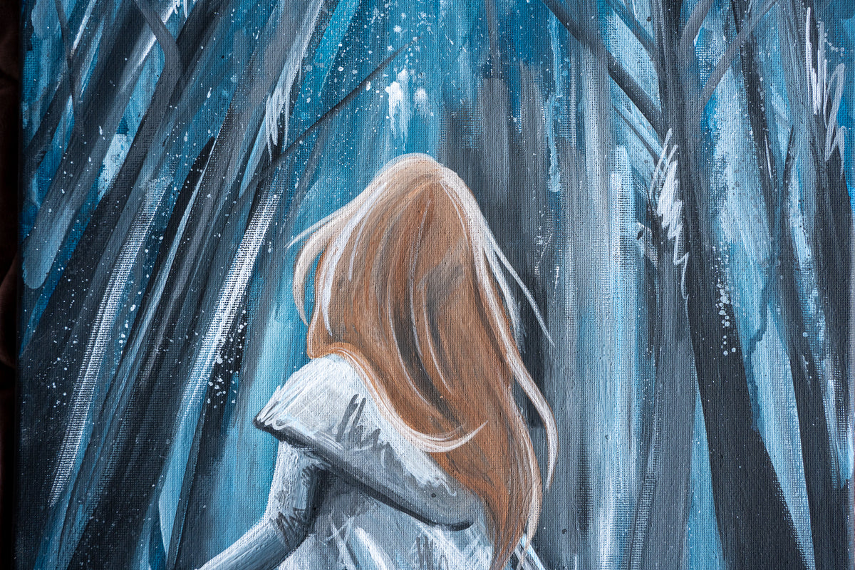 Where the Moon Finds Her | Original Acrylic Painting